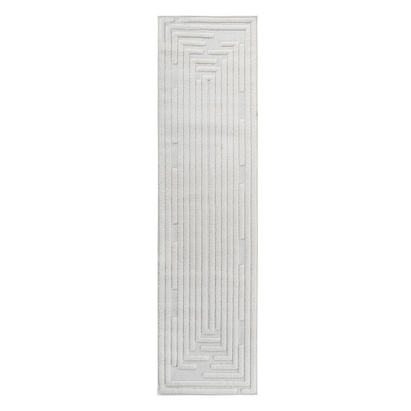 Tapis contemporain d'intérieur, Tapis de couloir 2 pi 2 po x 8 pi
