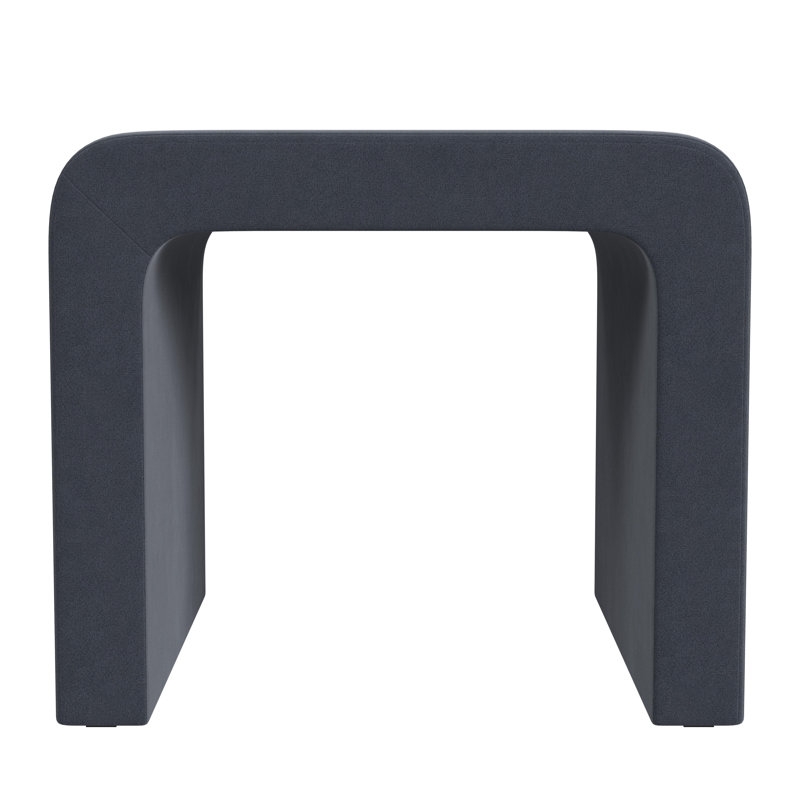 Homepop Arch Ottoman - Rust, Blue Velvet