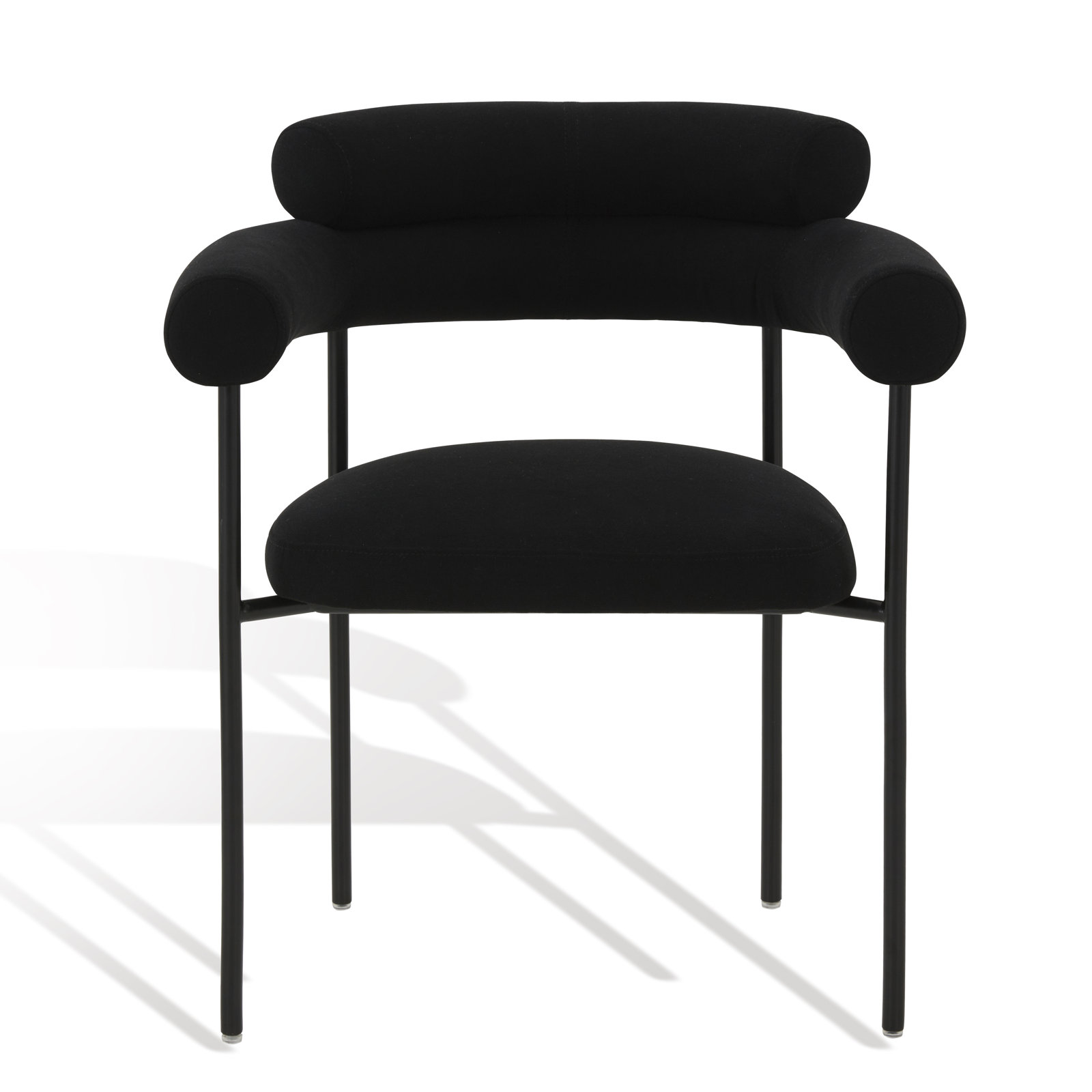 Bellport Dining Chair, Black Linen