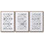 «Geometric Meditation I», ensemble de 3 reproductions encadrées sur toile-97794860-97794861