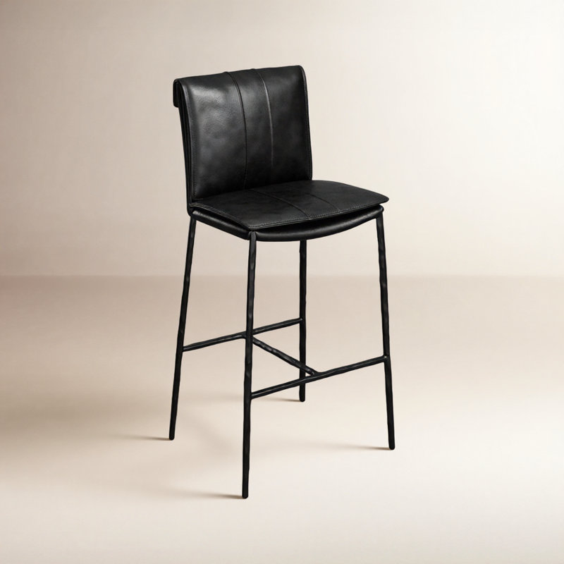 Mayer 26 Counter Stool Antique Brown, Black, Counter Stool (27" Seat Height)