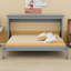 Lit simple escamotable en bois avec lattes