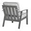 Chaise de patio avec coussins Sunbrella Trento