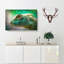 Green Lizard Painting - Wrapped Canvas-56657369