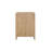 Rexa Tall Dresser Chest, 5 Drawer Finger Pulls, Natural Oak Brown