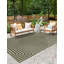 Tapis contemporain Nykeia de couleur verte-362581850