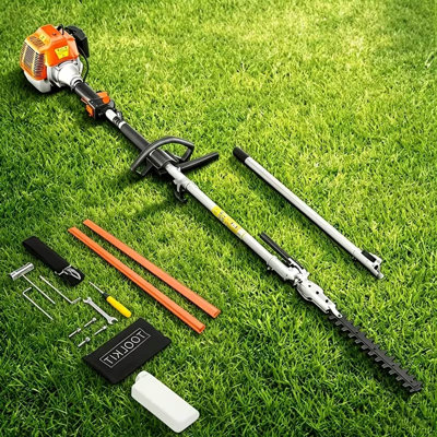Gas Hedge Trimmer, 2 Cycle 48cc Gas Powered Hedge Trimmer Brush Cutter,Pole Saw with Extension Pole Garden Trimming Tools for Tree Trimming and Branch