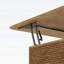 Table basse carrée avec rangement réglable