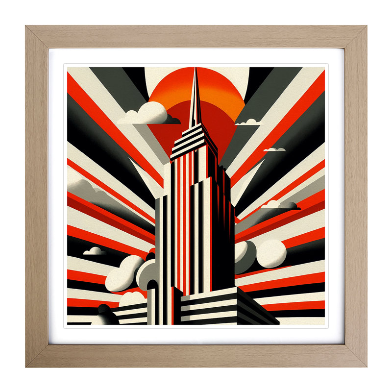 Single Picture Frame Print on Wood, Oak