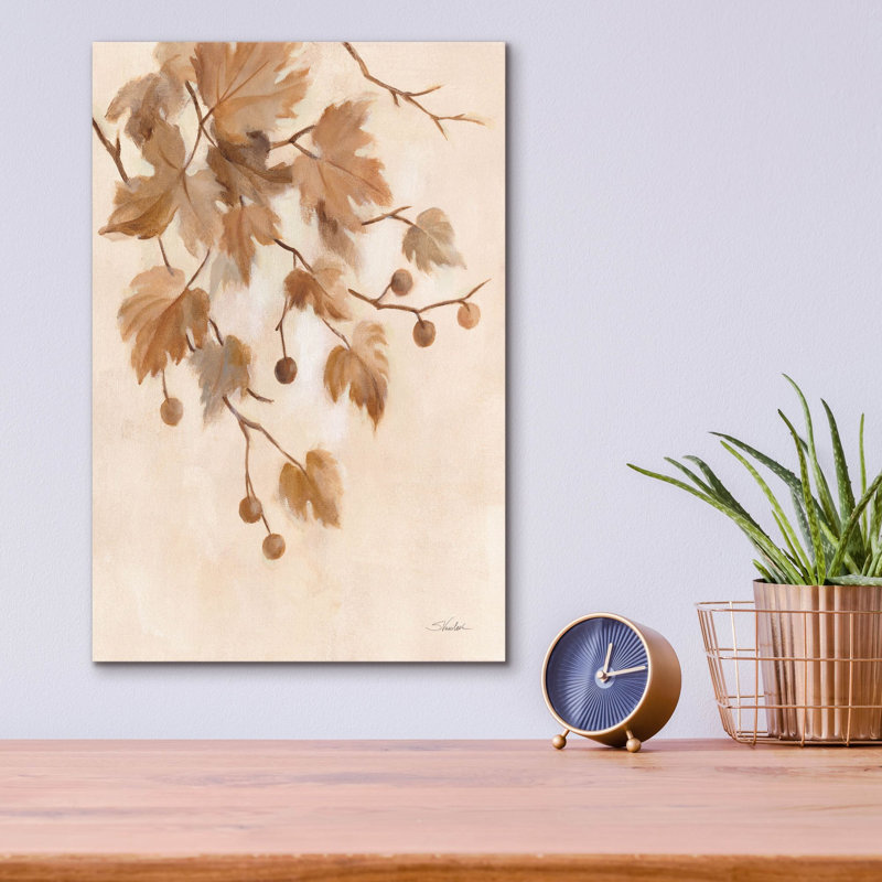 «Boho Natural 1» par Silvia Vassileva, art mural en verre acrylique, 12 po x 16 po