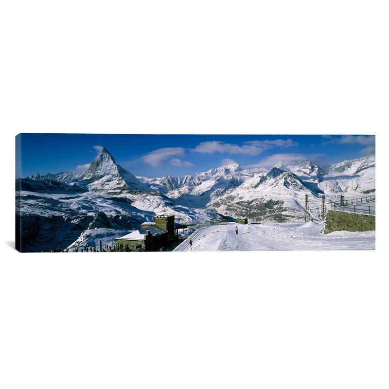 «Matterhorn, Suisse», reproduction de photo sur toile, H 24 po x l 72 po x P 1,5 po, Toile tendue
