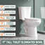 Toilette allongée 17 po 2 pièces à chasse d'eau simple 1,0 GPF 17 po ADA