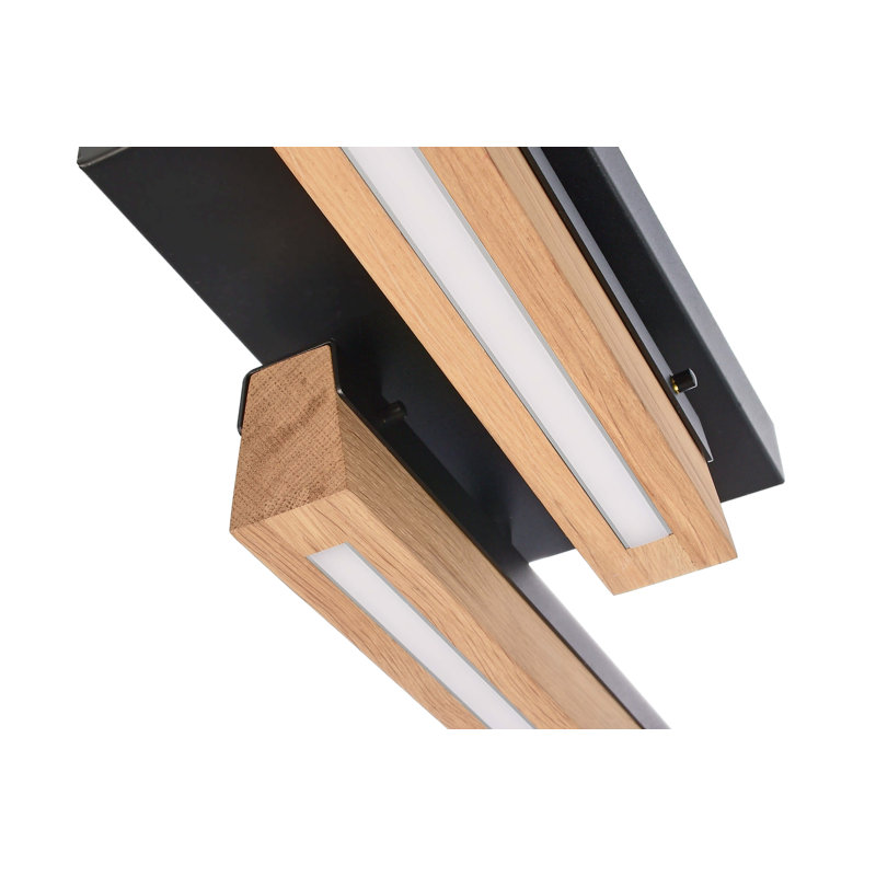 Madera Solid Wood LED Semi Flush Mount