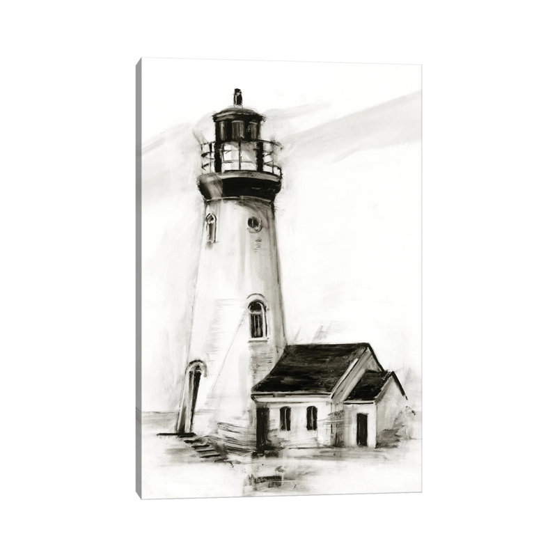 Lighthouse Study I by Ethan Harper - Wrapped Canvas Painting, 30.48cm H x 20.32cm W x 1.91cm D