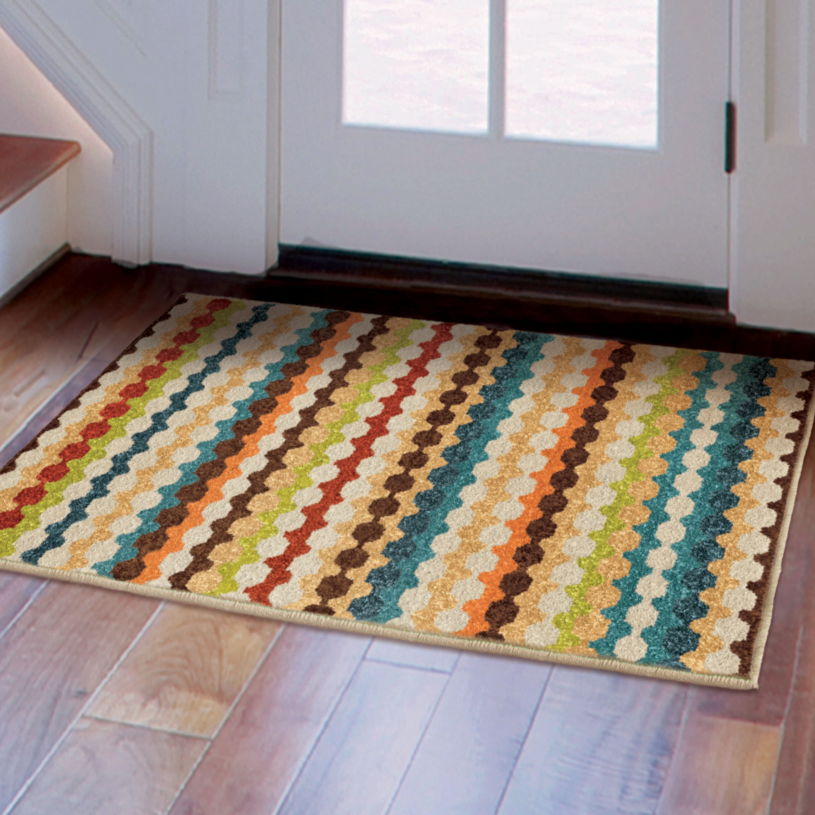 Indoor/Outdoor Rug 3x4.25 Ft Handmade Door Mat Decorative Runner