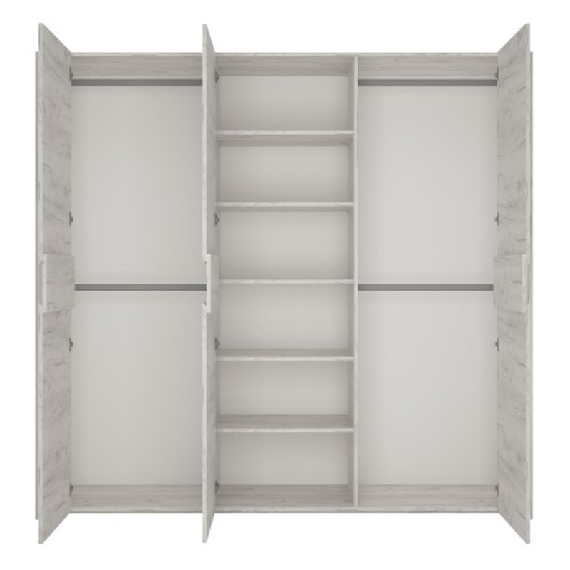 Laprovis 3 Door Solid Wood Wardrobe