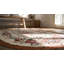 Artistic Oval Floral Inlay Design Antique American Hooked Rug