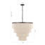 26" 5-Light Tiered Rope Drum Chandelier-1047239935