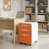 Blanc / orange