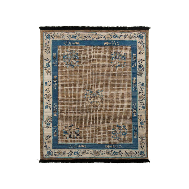 One-of-a-Kind Rectangle 8' X 9'11" Hand Knotted Area Rug