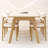 Modern simple fashion rectangular dining table set-102629334