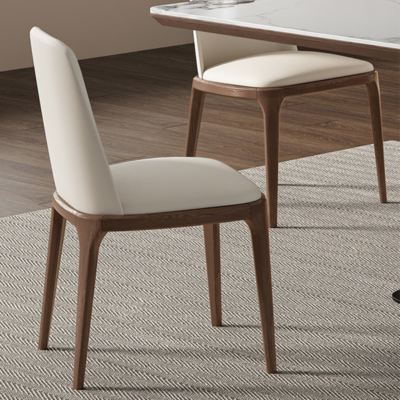Ensemble de table de salle à manger rectangulaire simple de couleur noyer, H 29,52 po x L 78,74 po x l 39,37 po