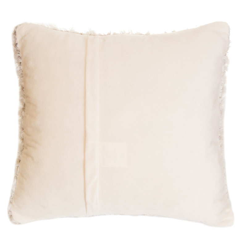  Faux Fur Throw Pillow