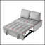Canapé-lit convertible: siège double en velours moderne avec 2 dossiers amovibles, polyvalent et confortable-782603000