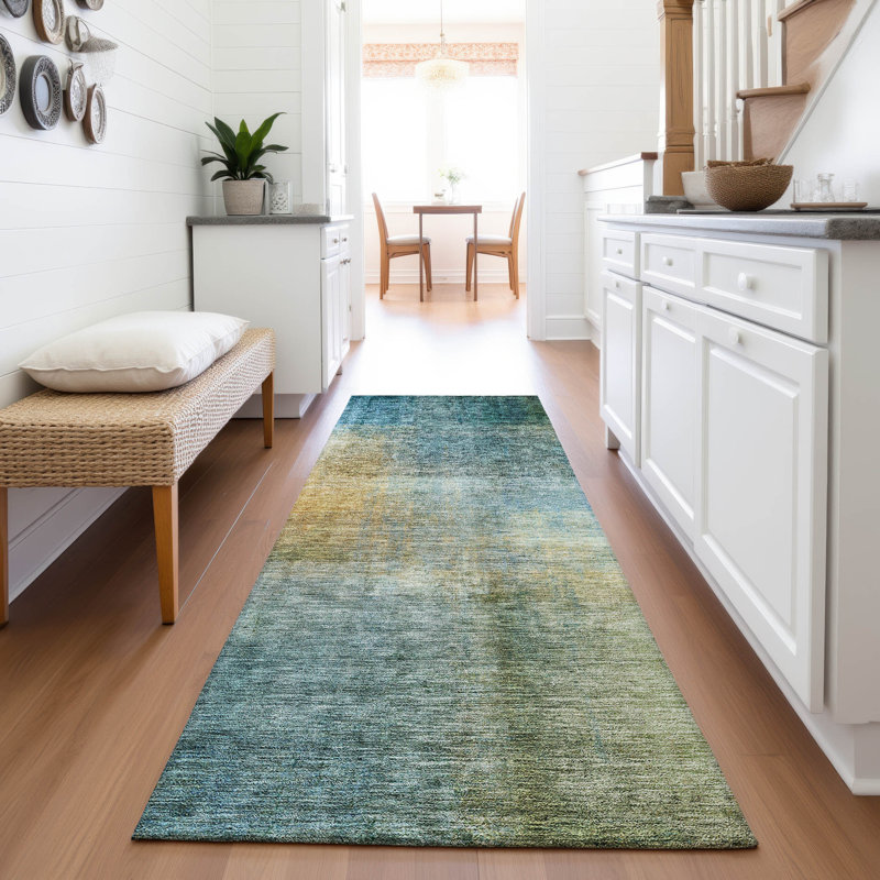 Premium Machine Washable Wayne AMF1096 Modern Rug, Runner 2'3" x 7'6"
