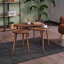 Ensemble de tables basses Modern (3 pièces), couleur noyer, grand: 31,5 x 19,7 x 20,5 po, moyen: 23,6 x 17,7 x 17,7 po, petit: 19,7 x 15,0 x 14,9 po | 100% panneau de fibres à densité moyenne avec pieds revêtus de pinotex | Conception élégante et durable pour les salons