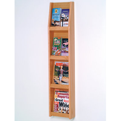 Dakota Wave Wood Magazine Rack