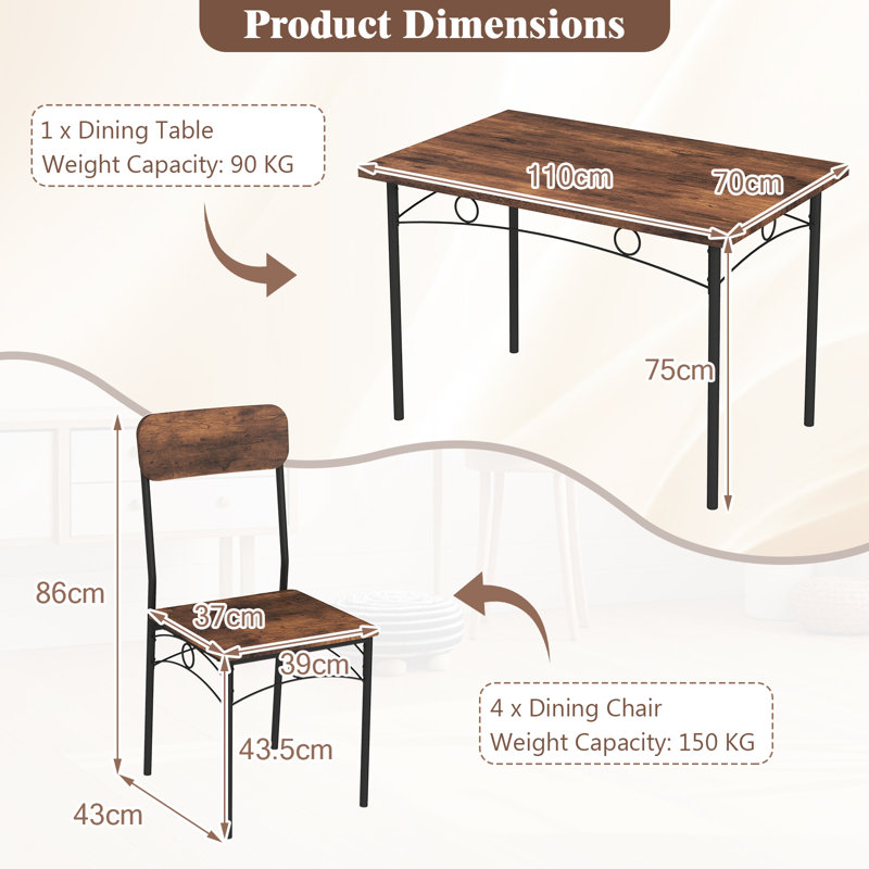 4 - Person Dining Set
