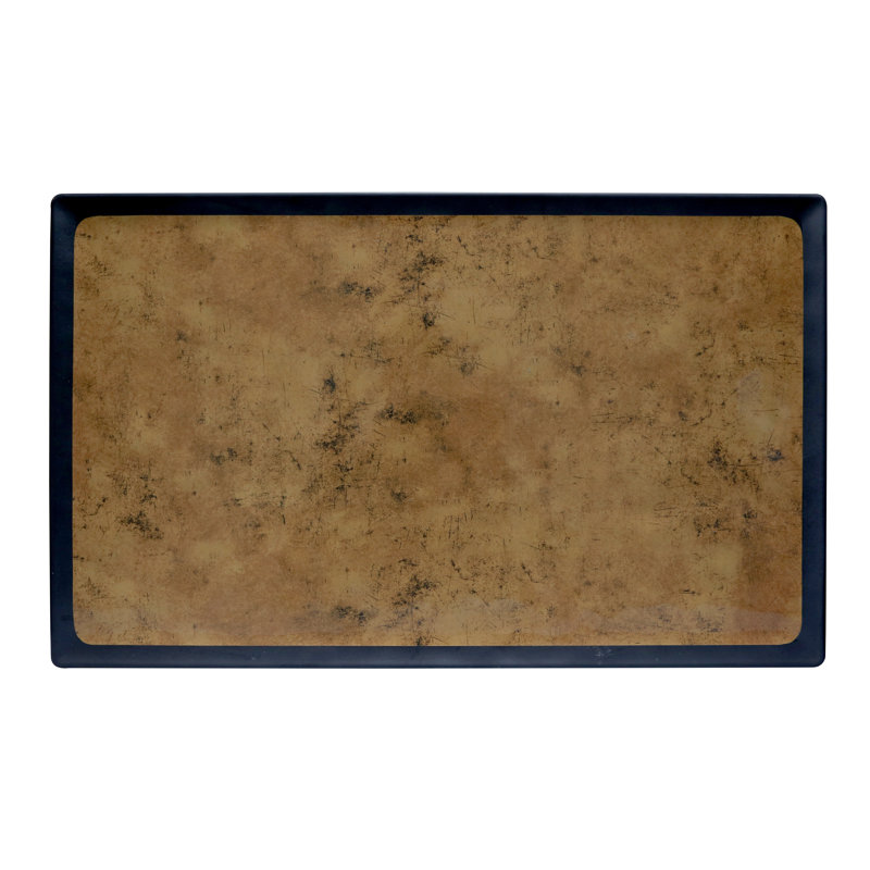 Elite Global Solutions Kobe Melamine Tray, Gold, 0.5" H x 20.75" W x 6.38" D