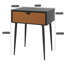 Set of 2 Jupiter Metal 1-Drawer Bedside Cabinets