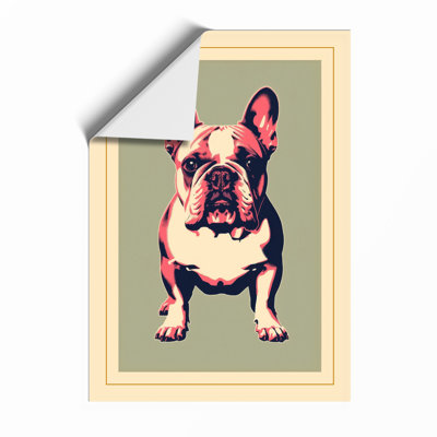 Pop Art Bulldog Modern - Framed Print