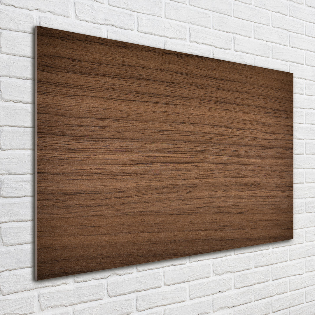 Glasbild Wooden Background