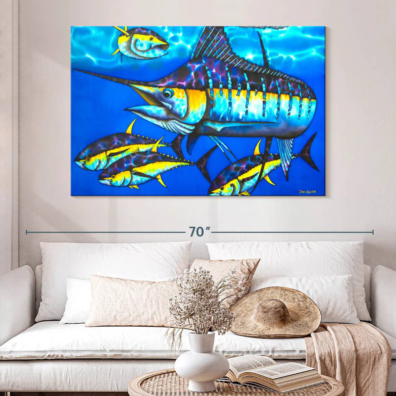 Brampt Majestic Blue, 34" H x 51" W