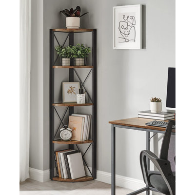 Verdon 160cm H x 30cm W Corner Bookcase