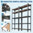 5-Tier Heavy Duty Metal Shelving Unit – 2050 LBS Capacity Adjustable Storage Rack – Boltless Assembly Utility Shelf for Garage, Basement, Warehouse – 36"D x 12"W x 72"H, Black-1099706888