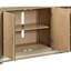 Console ornementale avec façade en chêne 74,12 po Largeur et champagne taupe