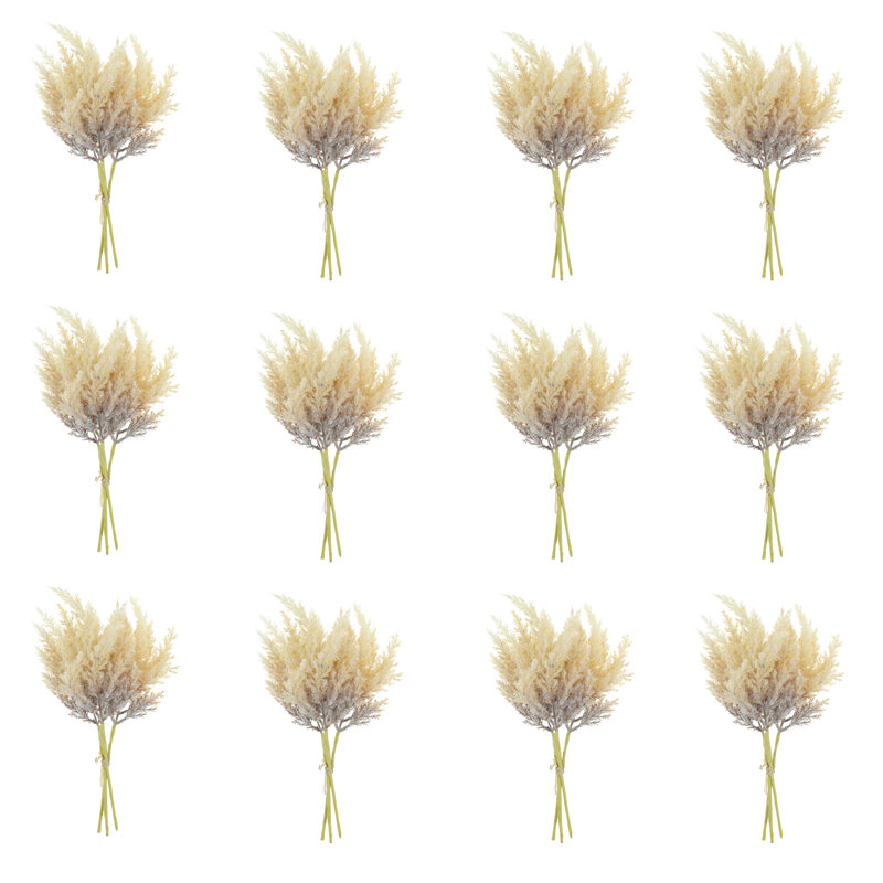 Faux Pampas Stem, Beige