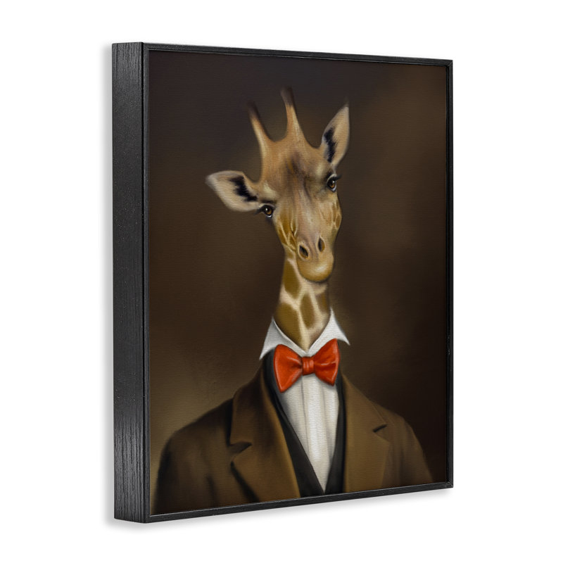 «Gentleman Giraffe Bowtie», estampe numérique, conception par Matthew Piotrowicz, H 14 po x l 11 po