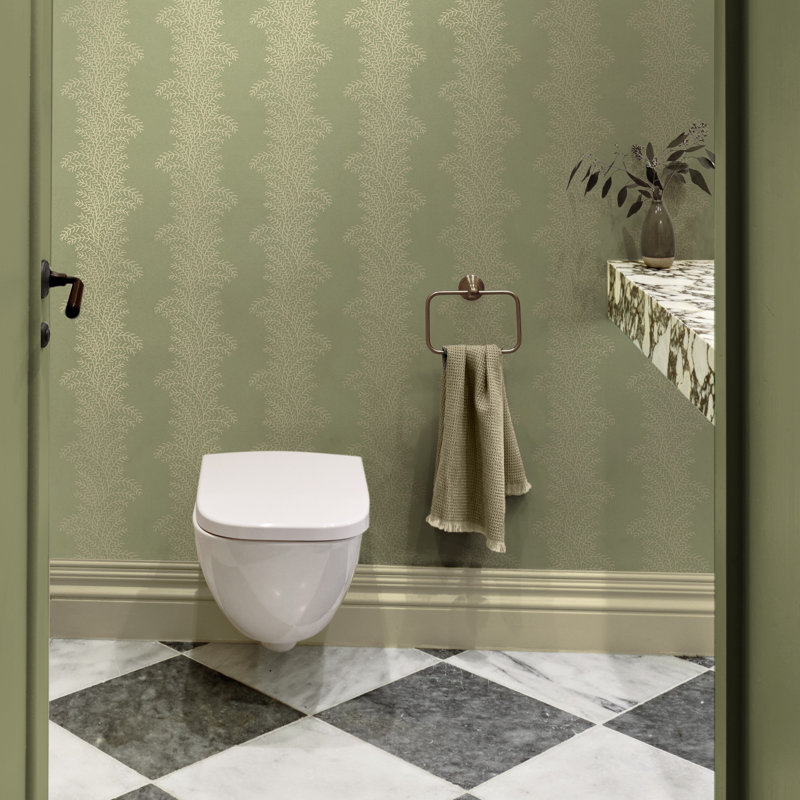 Dasiah Wallpaper, Whispering Fern Dark Sage Wallpaper
