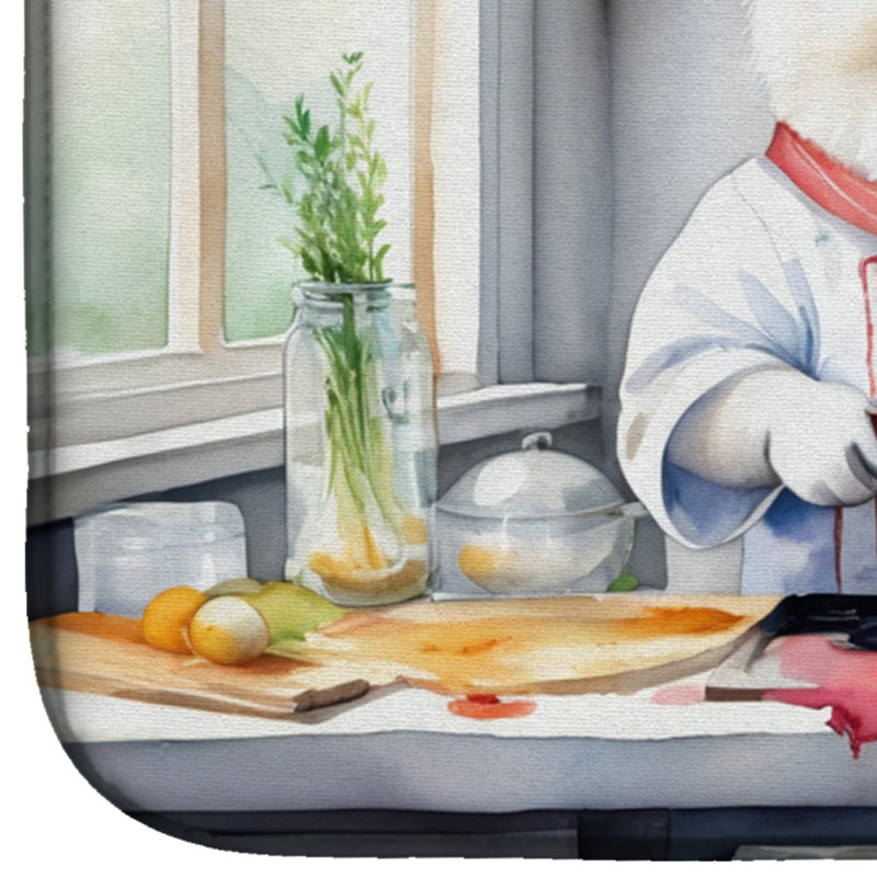 Tapis de vaisselle Samoyed The Chef
