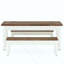 Ensemble de table de salle à manger 3 pièces avec bancs - Ensemble de table de cuisine 55 "pour 4 à 6 personnes
