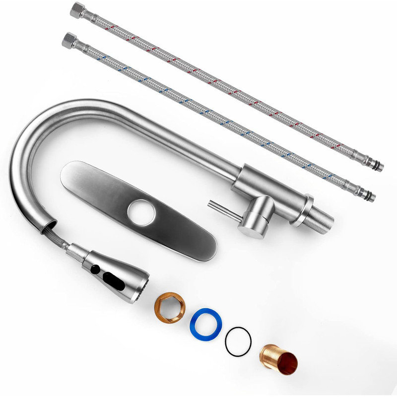 Matte Black Stainless Steel Pull Down Kitchen Faucet