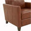 Fauteuil inclinable moderne en similicuir Pablo Caramel-454943967
