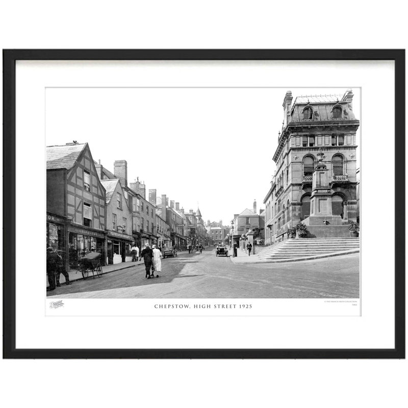 Chepstow, High Street 1925 - Single Picture Frame Print, 60cm H x 80cm W x 2.3cm D