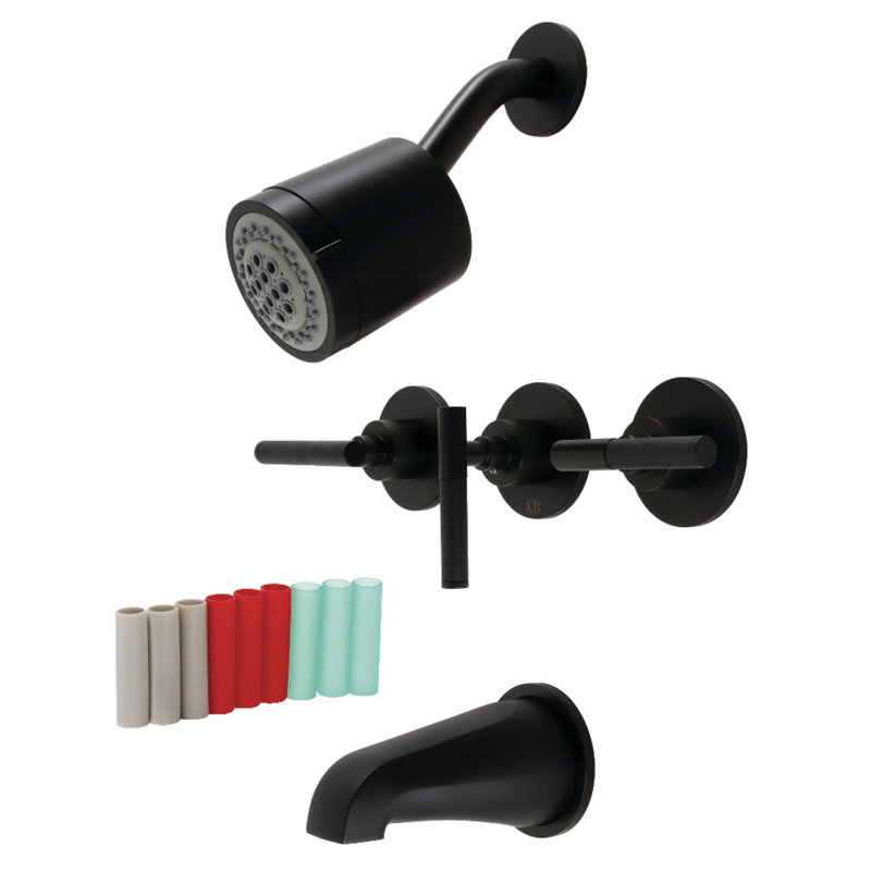 Robinet de baignoire et douche Kaiser, Noir mat