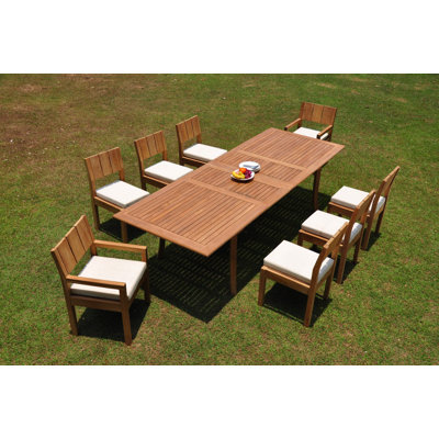 Ensemble repas 9 pièces teck Ingerson